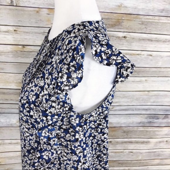 J.Crew Cascade Ruffle Blouse in Floral - Picture 5 of 8